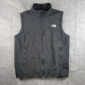 The North Face Windwall Black Fleece Lined Soft Shell Winter Vest Mens Size L